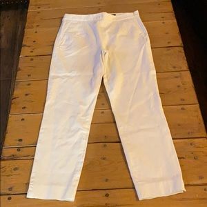 J Crew women’s White Martie Pants Size 2